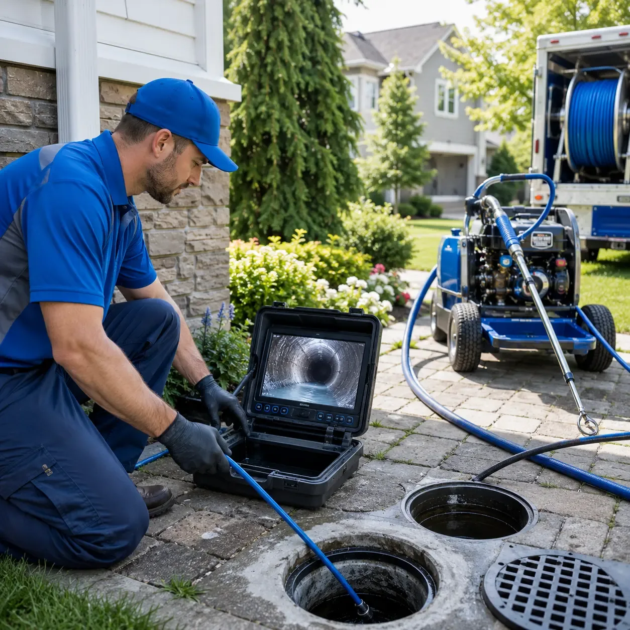 Outdoor drain cleaning professionals serving Seanor, PA